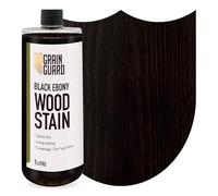 GRAIN GUARD Wood Stain Water Based | Black Ebony | 1L | Interior Furniture Stain | Light & Dark Stains | Eco-Friendly & Non-Toxic Wood Dye | Easy Application | Quick Dry & Low Odour