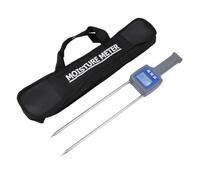 Grain Humidity Tester, Digital Grain Moisture Meter, LCD Display with Backlight, Portable Handheld Water Content Analyzer for Wheat Corn Rice Barley, ABS and Stainless Steel Constr