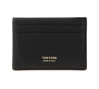 Grain Leather Card Holder - female - Tom Ford - Wallets & Cardholders - Black - ONE SIZE - Accessories ONE SIZE