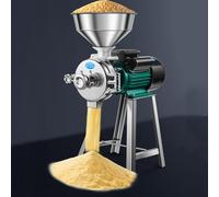 Grain Mill, 4800W Feed Grinder for Wet and Dry Use, Adjustable Coarseness, Stainless Steel Body for Fine and Coarse Meal and Slurry