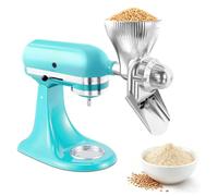 Grain Mill Attachment for KitchenAid Stand With 12 Grind Level, Kitchen Aid Mixer Attachments Wheat Grinder Fit for Wheat, Corn, Oats, Buckwheat, Millet and Other Cereals - New Upgrades