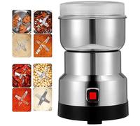 Grain Mill Electric Multifunctional Smash Machine 300g Electric Mill Stainless Steel Graingrinder Commercial Motor Grinding Stone Mill Grain Vanilla Flour Machine Stainless Steel High Grain Grinde