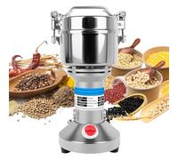 Grain Mill for Kitchen, Home Flour Grinder with Stainless Steel Chamber, Electric Milling Machine for Rice, Spices, Beans, Grains & Nuts (750g)