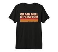 Grain Mill Operator Retro Sunrise Premium T-Shirt