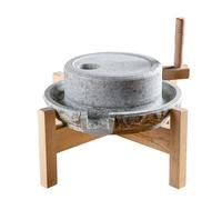 Grain Mill, Traditional Stone Mill, Natural Lapis Lazulis, Easy to Clean, for Grinding Wheat, Rice, Pulses(30cm/11.8in)