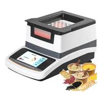 Grain Moisture Meter, Fast Drying Lab Moisture Analyzer with RS232 Data Interface, LCD Display, Halogen Technology, 40-160℃ Temperature Control, 110g/0.005g Precision