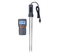 Grain Moisture Meter, Multifunctional LCD Digital Humidity Tester Sensor for Wheat, Maize, Rice, and Soybeans with Backlit Display, High Accuracy Double Steel Probe