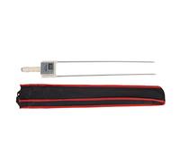 Grain Moisture Meter Pinless Moisture Meter Humidity Tester Rapid Measurement LED HD Display Dual Steel Needle for Straw Grass Moisture Detection Durable Plastic Shell (L 120x60x0.3cm /