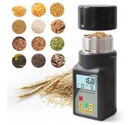 Grain Moisture Meter with LED Display, 90ml Capacity, Automatic Temp Compensation, Data Storage for 25 Kinds Grain, Farm Tester