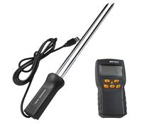 Grain Moisture Tester, Digital LCD Grain Moisture Meter with 2-Prong Probe, 2%-30% Range, Automatic Temperature Compensation, Corn Humidometer for Wheat, Paddy, Rice, and Corn Storage and Processing