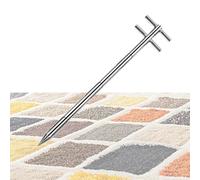 Grain Powder Sampler Tool, Double Rotary Stainless Steel, 3 Zone Design for Feed, Cement, Fertilizer Sampling, Durable Probe, φ38mm x L1.5m