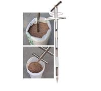 Grain Probe Sampler 304 Stainless Steel Grains Beans Sampler Double Layer Rotary Sampling Tube For Sampling And Collecting Powders, Grains, And Granules(1.5mx32mm/59x1.25in)