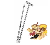 Grain Probe Sampler Powder Sampler Stainless Steel Solid Sampling Probe 3/4 Slot Sampler Probe Thief Sampler Cement Fertilizer Sampler(Size:32mm x 2.5m /1.3x 98.4inch,Color:Folding Sampler)