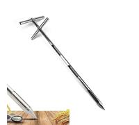 Grain Probe Sampler, Rotary Stainless Steel Soil Sampler with Three Sampling Slots for Rice, Corn, Wheat, Soybeans (4ft, 25mm)