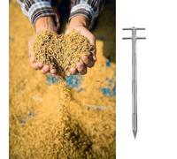 Grain Probe Sampler, Stainless Steel Rotary Sampling Tube for Fertilizer and Cement, 3 Slots, Solid Granule Sampling Tool, φ19mm x L0.5m