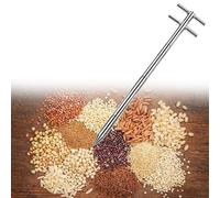 Grain Probe Sampler, Three Zone Powder Sampling Pole for Efficient Beans Feed Fertilizer Collection, Double Handle Design for Easy Use