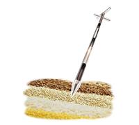 Grain Sampler Probe,Stainless Steel Grain Sampler with Rotary Handle - 3 Slot Soil Probe Tube for Collecting Powders, Corn & Rice - Durable 1.8m (6ft) Length, 19mm (3/4") Diameter