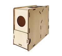 Grain Separator - Robust Wood Construction, Hand-Operated Bird Feed Cleaning Unit | Grain Shell Blower Device for Separating Millet Seeds, Useful Food Processing Machine for Birds Farm