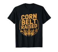 Grain Silo Corn Belt Raised Midwest Farmer Graphic Art T-Shirt