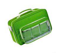 Grain Storage Organizer Box Featuring Insulated Bag to Hold 120 Grain Envelopes, 4 Compartments with 30 Sleeves, Zipper Mesh Pocket and Pen Holders