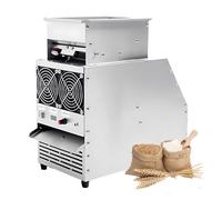 Grain Thrower and Birdseed Shell Separator, Portable Winnowing Machine with Adjustable Feed Inlet, Electric Chaff Remover for Canary Food, Durable Stainless Case