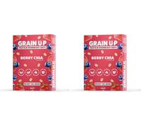 Grain UP - Mixed Berry Chia Fusion Overnight Oats 300g No-Cook, Protein-Rich Breakfast, Healthy Meal Prep Option (Pack of 2)