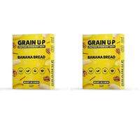 Grain UP - Wholesome Banana Bread Flavour Overnight Oats 300g, Quick Prep, High-Fibre Breakfast, Healthy Meal Prep Option (Pack of 2)