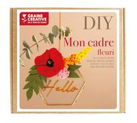 Graine Creative DIY Craft Set Felt Flowers Hexagon Frame Decoration