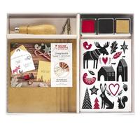 Graine Créative Scandinavian winter linocut kit