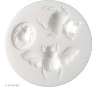 Graine Créative Silicone Mold for FIMO Clay - Scarab - 3 Miniatures