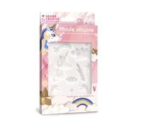Graine Créative Silicone mould for polymer clay - Unicorn - 20 x 13 cm
