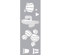 Graine Créative Stencil 15 x 40 cm - Cactus