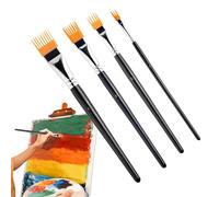 Grainer Brushes Set, Comb Artist Brush Set, 4 Pieces Paintbrushes For Acrylic Painting, Versatile Application, For Kids Classroom Coloring Adults Craft Drawing