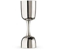 GRAINEX ENGINEER Wine Goblet Premium Stainless Steel Peg Measurer Jigger 30 & 60 ml, Cocktail Jigger Shot Glass Drink Measuring Bar Tool Double Side Jigger- Set of 1