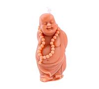 Grainrain 3D Buddha Silicone Candle Mold Decorated Pillar Candle Mould Handcrafted Silicone Molds for Candle Wax Resin Gyspum Crafts Making (SXY119)