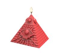 Grainrain 3D Candle Molds Egyptian Pyramids Silicone Soap Mold DIY Craft Resin Wax Mould (F18-G17348)