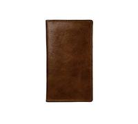 Grains & Tan Full-Grain Genuine Leather Jacket Wallet with RFID Protection Ideal for Men | Long Gents Wallet with 12 Card Slots and 2 Slip-in Pockets for Money and Receipts