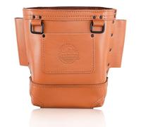 Graintex Nut & Bolt Bag Ambassador Series, Cognac Tan Color Top Grain Leather, Tool Bag, Tool Belt for Ironworker Tools, Durable and Versatile Nut & Bolt Organizer for Professional Use - AS2065
