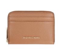 Grainy Leather Wallet with Zip Closure, female, Michael Kors, Wallets & Cardholders, Brown, ONE SIZE, Accessories ONE SIZE