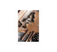 Graiting 1pc Christmas Deer Snowscape Canvas Poster Art Prints Hazelnut Wood Wall Paintings Posters Living Room Decor Gift(CJ52901,40x60cm)