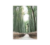 Graiting 1pc Natural Landscape Dandelion Bamboo Forest Waterfall Wall Mural Posters Canvas Painting Living Room Home Decor(A,13X18 cm No Framed)