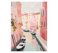 Graiting 1pc Watercolor Pomegranate Tree Coastal Window View Still Life Canvas Poster Wall Pictures Home Decor(10,30x40cm)
