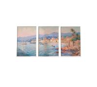 Graiting 3pcs Wall Art Beach House Decor Tropical Landscape Coastal Large Prints Summer Gallery Poster(40x60cm Unframe)