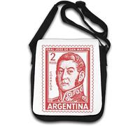 Gral Jose De San Martin Argentina Postage Stamp Shoulder Bag White