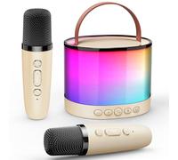 Gralal Karaoke Machine 2 Microphones,Toys for 3-12 Year Old Girls Birthday Present Gifts for 3-12 Year Old Girls Toy Age 3-12 Microphones for Kids Wireless Bluetooth Speaker Karaoke Microphones