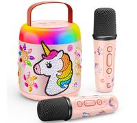 Gralal Karaoke Machine 2 Microphones, Unicorn Gifts for Girls 3-12 Year Old Girl Gifts, Girls Toys Age 3-10 Girls Birthday Presents, Kids Microphone Kids Toys for 4-12 Year Old Girls