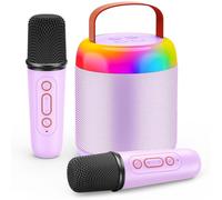 Gralal Mini Karaoke Machine 2 Microphones, Girls Toys Age 3-12 Year Old Girl Gifts Girls Birthday Presents Kids Toys for 3-18 Year Old Girls Wireless Bluetooth Speaker Teenage Girls Gifts