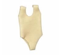 Gralara 1/12 Scale Single-Piece Swimsuit High-Leg Cut Female Action Figure Bodysuit Sleeveless 6 Inch Figure Swimsuit for Customizers, Hobbyists, Beige