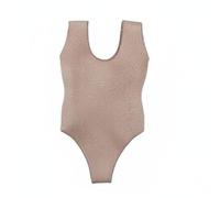 Gralara 1/12 Scale Single-Piece Swimsuit High-Leg Cut Female Action Figure Bodysuit Sleeveless 6 Inch Figure Swimsuit for Customizers, Hobbyists, Dusty Rose