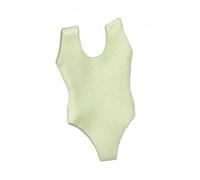 Gralara 1/12 Scale Single-Piece Swimsuit High-Leg Cut Female Action Figure Bodysuit Sleeveless 6 Inch Figure Swimsuit for Customizers, Hobbyists, Light Green